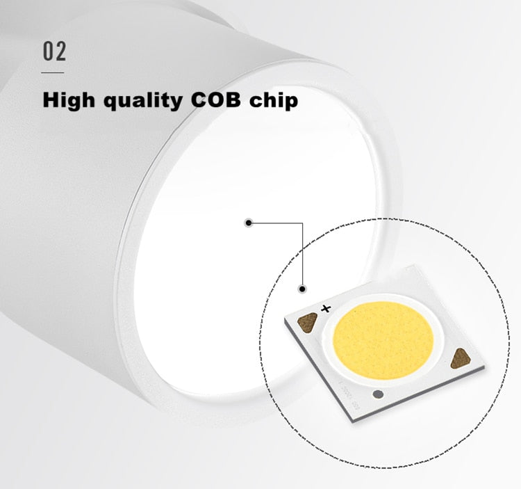 Dimmable LED Downlight COB Spotlight 10W 18W Ceiling Lamp AC85-265V Aluminum Recessed Downlights Round Led Panel Light