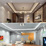 White Round Square LED Downlight 3W 6W 9W 12W 15W 18W Dimmable Ceiling Panel Light Recessed Bulb AC 220V 110V