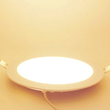White Round Square LED Downlight 3W 6W 9W 12W 15W 18W Dimmable Ceiling Panel Light Recessed Bulb AC 220V 110V