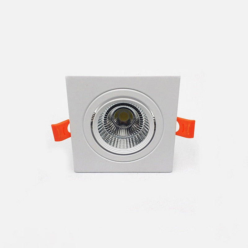 Square Recessed Dimmable COB LED Downlights 7W 9W 12W 18W 24W LED Ceiling Lamps 110~240V LED Ceiling Spot Lights Indoor Lighting