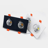 Square Recessed Dimmable COB LED Downlights 7W 9W 12W 18W 24W LED Ceiling Lamps 110~240V LED Ceiling Spot Lights Indoor Lighting