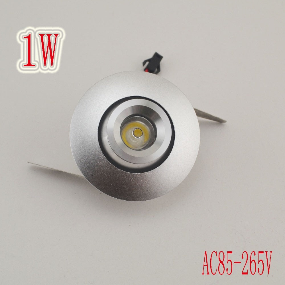 Mini high power Recessed Led Downlight4PCS/ lot 1W   LED bulb110V 220V Jewelry showcase led backdrop lamp  Mini downlight