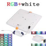 High Power Epistar 6W 9W 18W 24W RGB LED Panel Light With Remote Control Downlight Led ceiling down AC85-265V + Driver