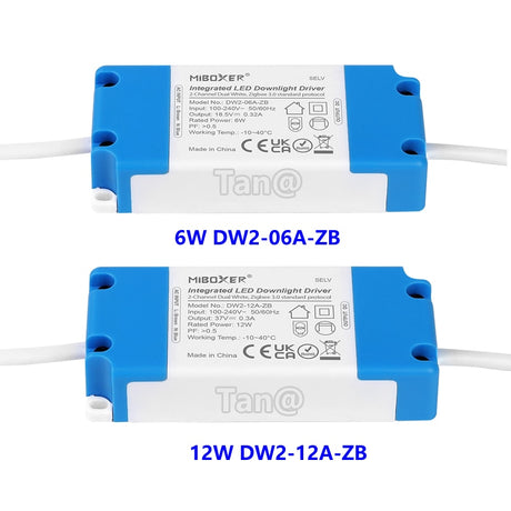LED Downlight (Zig bee 3.0)DW2-06A-ZB DW2-12A-ZB 2.4G 6W 12W Dual White Smart RF Lamp APP/Voice Control AC 100-240V