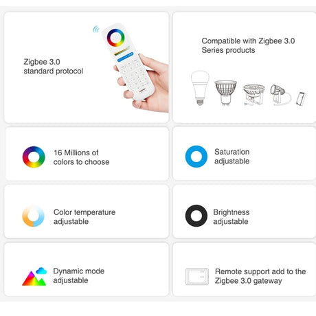 LED Downlight (Zig bee 3.0)DW2-06A-ZB DW2-12A-ZB 2.4G 6W 12W Dual White Smart RF Lamp APP/Voice Control AC 100-240V