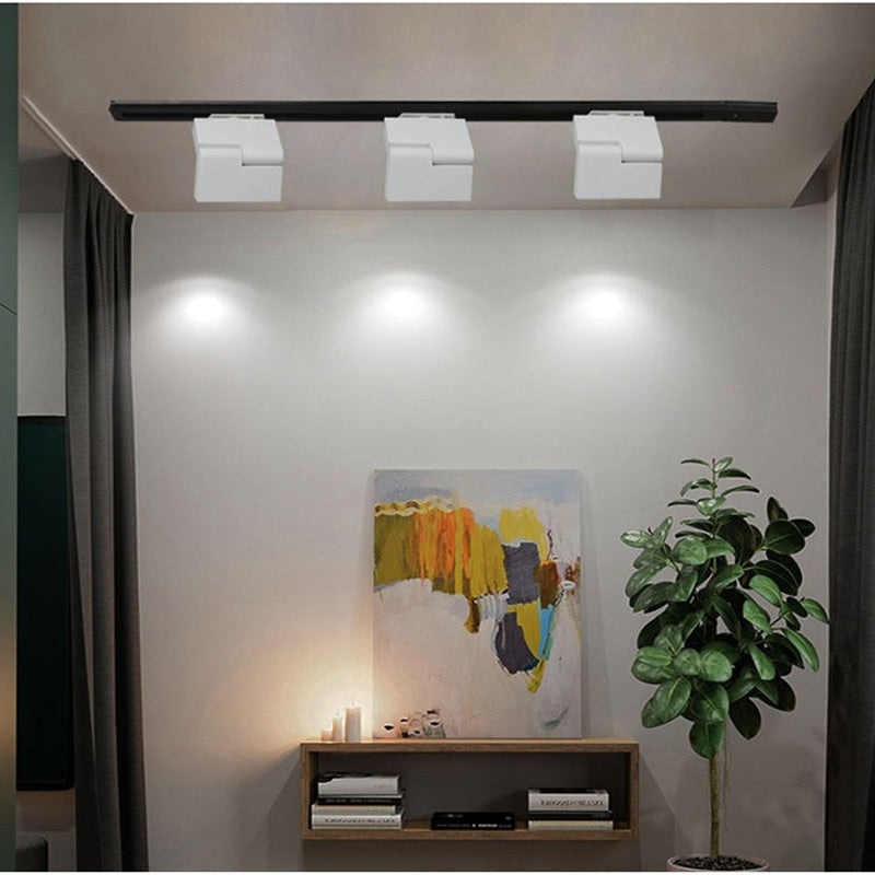 Ultra-thin 90 Foldable LED Ceiling Surface Mounted Downlight 12W 3000K/4000K/6000K AC110V 220V Dimmable