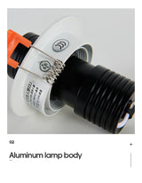 LED Downlight Projection Fish Spotlight Led Ceiling Lamp Recessed Rotatable Indoor Spot Light For Mall Bar Living Wall Decor