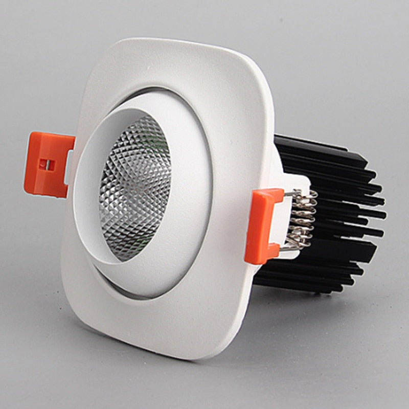 Dimmable Round Recessed COB LED Downlights 9W 12W 15W LED Ceiling Spot lights Background Painting Lamps AC85~265V Indoor Lighting