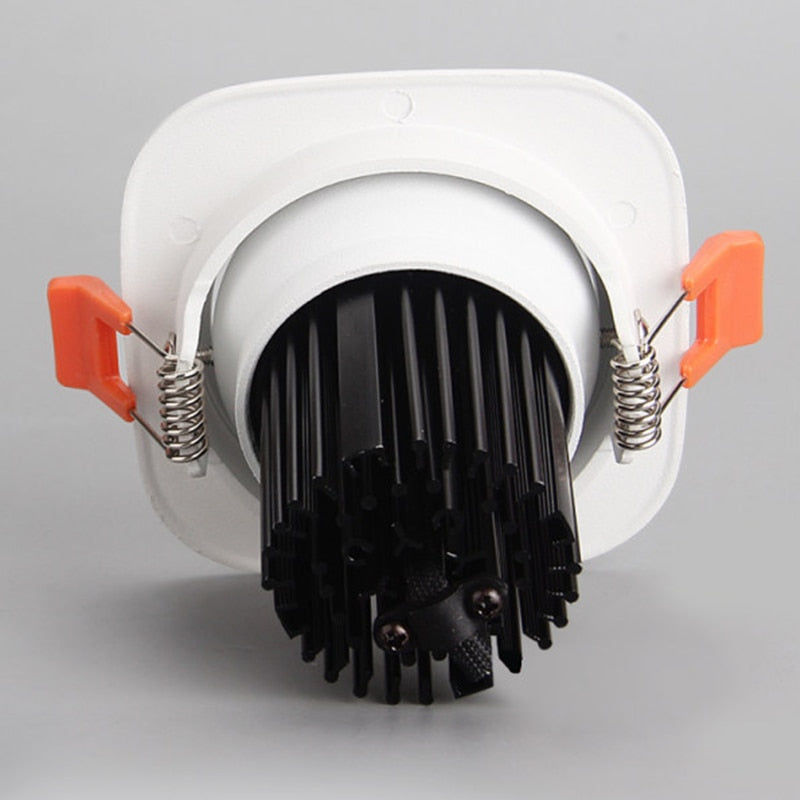 Dimmable Round Recessed COB LED Downlights 9W 12W 15W LED Ceiling Spot lights Background Painting Lamps AC85~265V Indoor Lighting