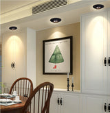 Dimmable Round Recessed COB LED Downlights 9W 12W 15W LED Ceiling Spot lights Background Painting Lamps AC85~265V Indoor Lighting