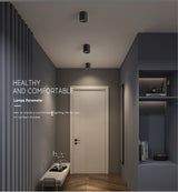 Dimmable LED Downlights Surface Mounted COB LED Spot Ceiling Lamp 9W 12W 15W 18W Foldable And 360° Rotatable Background