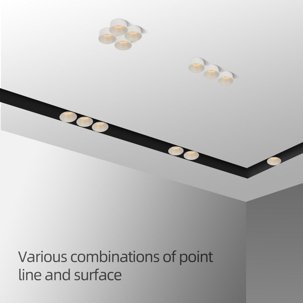 Aisilan Modern Recessed Downlight design led Lamp Ceiling Recess Hidden Lights Indoor Lighting Spot Living Room Spotlights