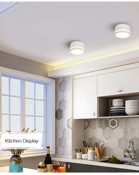 Surface Mounted Dimmable Led Downlight 18W 12W 15W 5W 7W 9W Side Guide Light lamp for ceiling spot lights 220V Dimming Lighting