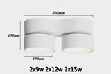 Dimmable Round Folding Rotating LED Downlights 9W 12W 15W SMD5730 CHIP Spot Lights AC85~265V LED Ceiling Lamps Indoor Ligh
