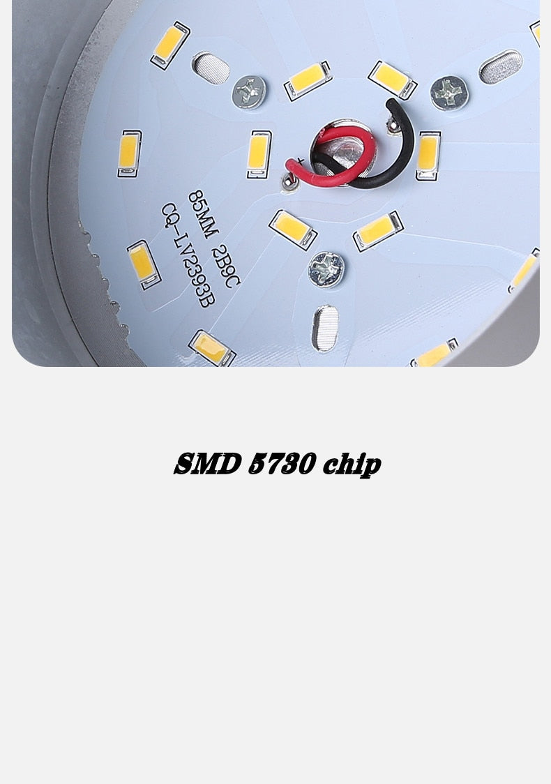 Dimmable Round Folding Rotating LED Downlights 9W 12W 15W SMD5730 CHIP Spot Lights AC85~265V LED Ceiling Lamps Indoor Ligh