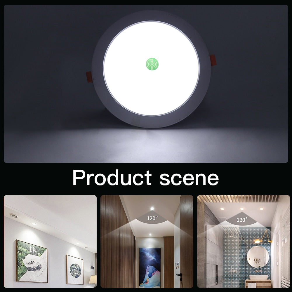 AC 220V LED Downlight Smart Voice Control Ceiling Lamp 3W 5W 9W 18W Ceiling Spot Light Recessed Lamp White Warm White Downlight