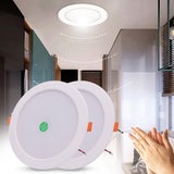 LED Downlight Sound Control LED Ceiling Lamp 3W 5W 9W 18W Recessed in LED Ceiling Downlight Light AC 220V Smart Spotlight