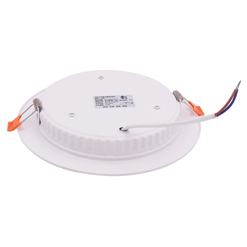 LED Downlight With Radar PIR Motion Sensor 3W 5W 9W 18W Round Recessed Lamp 220V Down Light Bedroom Kitchen Led Panel Light