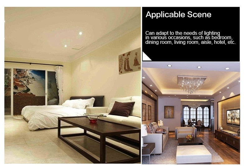 Ceiling LED Downlight AC 220V 10Pcs/lot LED Spot Light 18W 15W 12W 9W 7W Round Recessed Downlight Room For Home Decor Spotlight