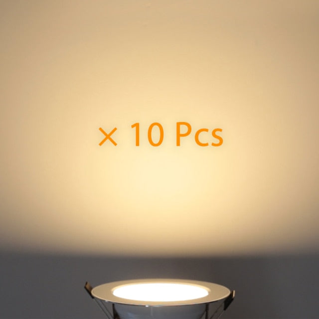 Ceiling LED Downlight AC 220V 10Pcs/lot LED Spot Light 18W 15W 12W 9W 7W Round Recessed Downlight Room For Home Decor Spotlight