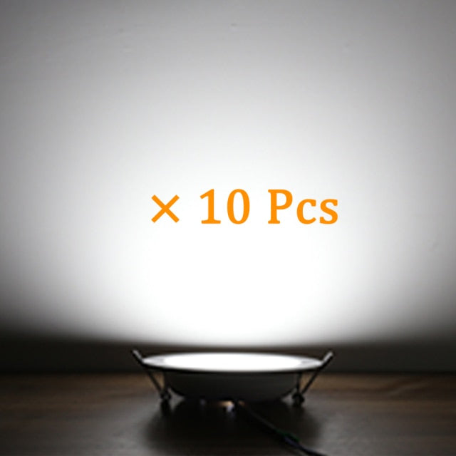 Ceiling LED Downlight AC 220V 10Pcs/lot LED Spot Light 18W 15W 12W 9W 7W Round Recessed Downlight Room For Home Decor Spotlight