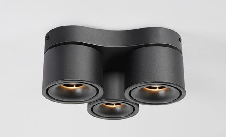 Dimmable Led Downlights Adjustable Collapsible Rotating Cob 27w 36w 48w Led Ceiling Spot Lights Ac 220v Lamps For Room Foyer