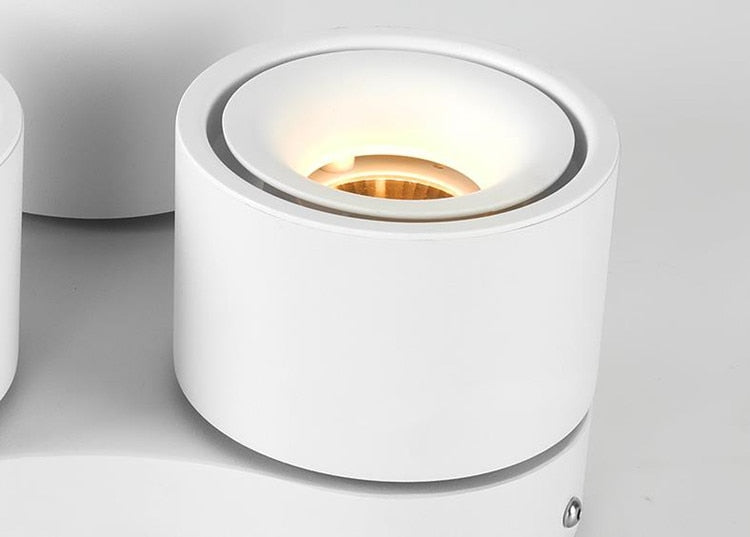 Dimmable Led Downlights Adjustable Collapsible Rotating Cob 27w 36w 48w Led Ceiling Spot Lights Ac 220v Lamps For Room Foyer