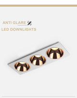 High Brightness Anti Glare Ceiling Recessed LED COB Downlights Angle Adjust 21W 36W 45W 60W Spot Lights Home Indoor Bedroom 220V