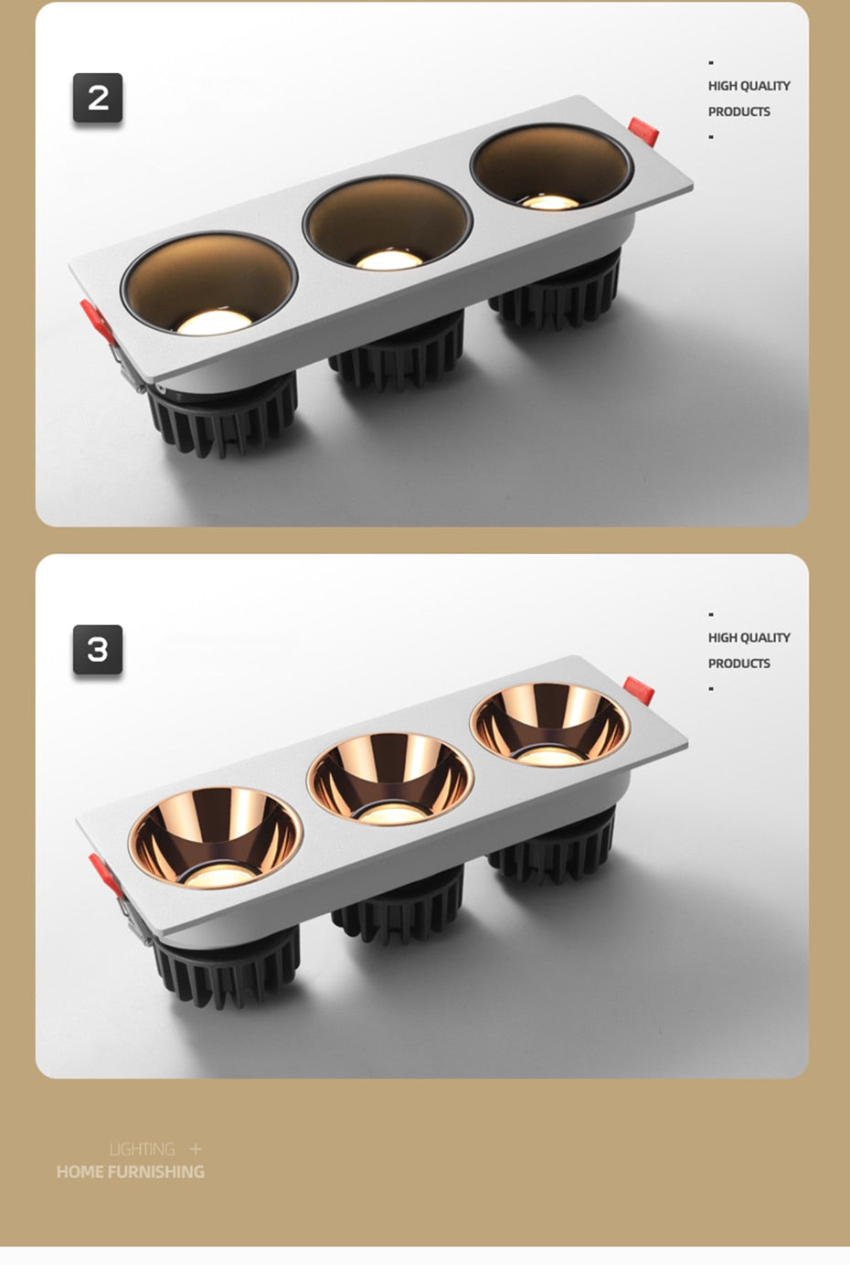 High Brightness Anti Glare Ceiling Recessed LED COB Downlights Angle Adjust 21W 36W 45W 60W Spot Lights Home Indoor Bedroom 220V