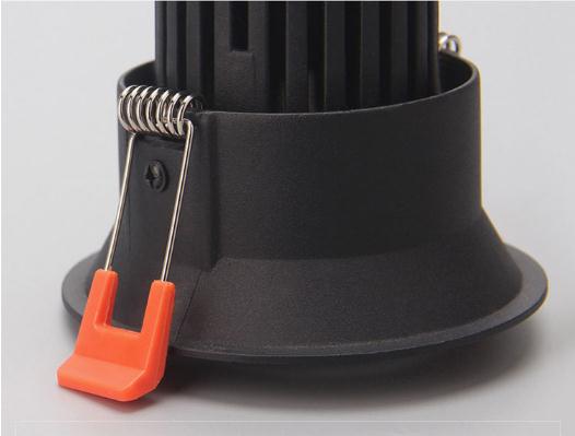 Dimmable LED Downlight Anti Glare 9W 12W 85-265V COB LED DownLights Dimmable Spot Recessed Down Light Bulb White Black body