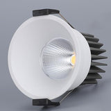 Dimmable LED Downlight Anti Glare 9W 12W 85-265V COB LED DownLights Dimmable Spot Recessed Down Light Bulb White Black body