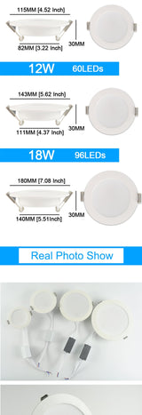 Green Eye led downlight 3w 5w 7w 12w 18w spot led downlight AC 220V 240V led lamp 2835SMD Ultra thin round panel light bedroom