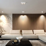 Surface Mounted LED Ceiling Lamp Spot 28W Led Downlight Angle Adjust Square Box Grille Light For Kitchen Home Lighting