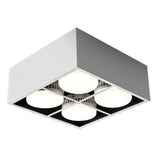 Surface Mounted LED Ceiling Lamp Spot 28W Led Downlight Angle Adjust Square Box Grille Light For Kitchen Home Lighting