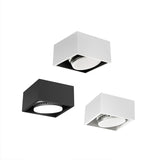 Surface Mounted LED Ceiling Lamp Spot 28W Led Downlight Angle Adjust Square Box Grille Light For Kitchen Home Lighting
