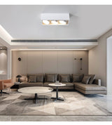 Surface Mounted LED Ceiling Lamp Spot 28W Led Downlight Angle Adjust Square Box Grille Light For Kitchen Home Lighting