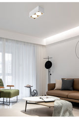 Surface Mounted LED Ceiling Lamp Spot 28W Led Downlight Angle Adjust Square Box Grille Light For Kitchen Home Lighting