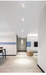 Surface Mounted LED Ceiling Lamp Spot 28W Led Downlight Angle Adjust Square Box Grille Light For Kitchen Home Lighting