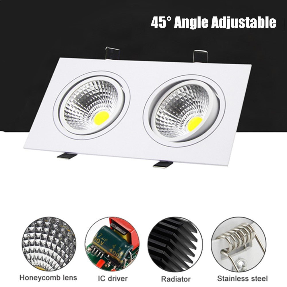 Dimmable Recessed led downlight 15W 7W cob spot light 24W 30W Recessed led lamp Modern indoor Bedroom Living room Ceiling Lamp