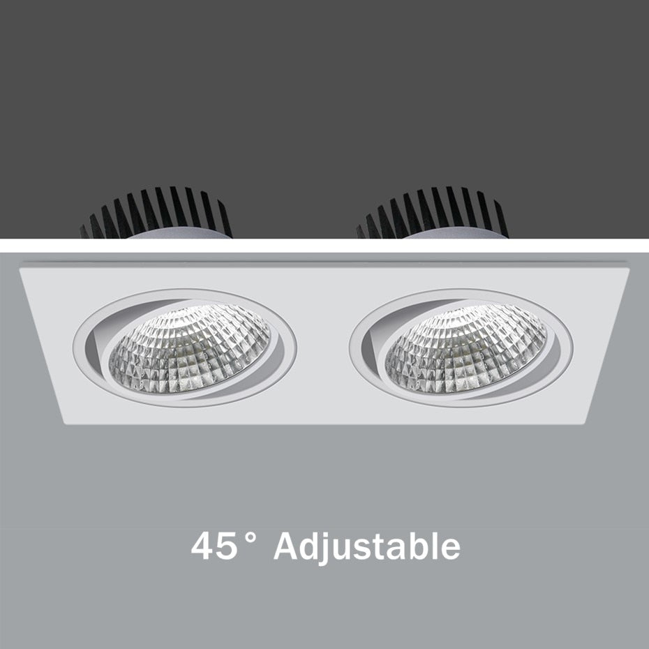 Dimmable Recessed led downlight 15W 7W cob spot light 24W 30W Recessed led lamp Modern indoor Bedroom Living room Ceiling Lamp