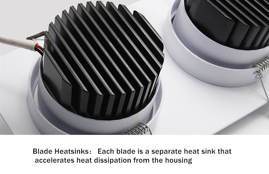 Dimmable Recessed led downlight 15W 7W cob spot light 24W 30W Recessed led lamp Modern indoor Bedroom Living room Ceiling Lamp