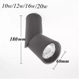 Dimmable rotatable downlights led cob ceiling spot lights ac220v 240v led lamp interior room lighting