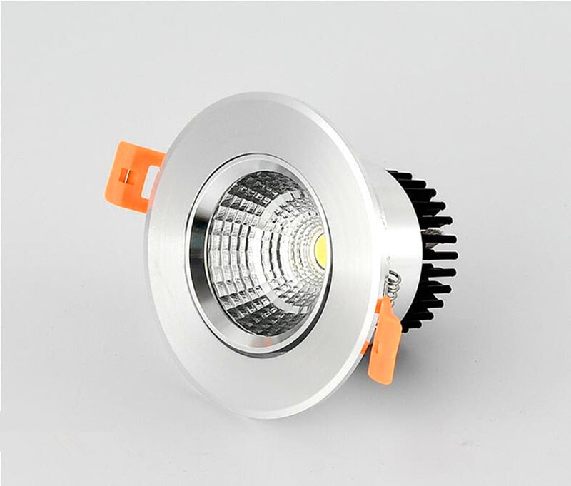 Dimmable Recessed LED Downlights 5W 7W 9W 12W COB LED Ceiling Spot Lights AC85~265V Warm Cold White LED Lamps Indoor Lighting