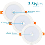 LED Downlight With Radar PIR Motion Sensor 3W 5W 9W 18W Round Recessed Lamp 220V Down Light Bedroom Kitchen Led Panel Light