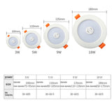 LED Downlight With Radar PIR Motion Sensor 3W 5W 9W 18W Round Recessed Lamp 220V Down Light Bedroom Kitchen Led Panel Light