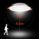 LED Downlight With Radar PIR Motion Sensor 3W 5W 9W 18W Round Recessed Lamp 220V Down Light Bedroom Kitchen Led Panel Light