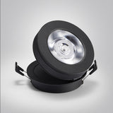Round 90° Folding Recessed COB LED Downlights 5W/7W/12W LED Ceiling Spot lights Background Painting Lamps AC220V Indoor Lighting