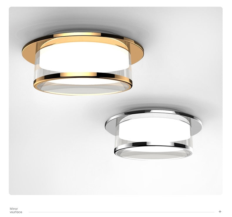 LED Crystal Downlight 5W 7W 9W 12W  Dimmable Recessed Ceiling spot light Ceiling lamp for Living Room Bedroom Kitchen lights