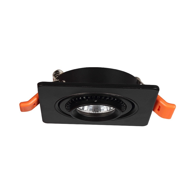 Square 360 Angle Adjustable LED COB Recessed Downlight Black/White 7W 10W 15W 14W 20W 30W LED Ceiling Spot Light Pic Background