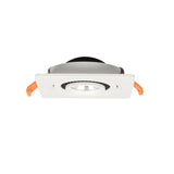 Square 360 Angle Adjustable LED COB Recessed Downlight Black/White 7W 10W 15W 14W 20W 30W LED Ceiling Spot Light Pic Background